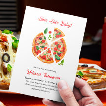 Moderne italienische Pizza Party Slice Slice Baby