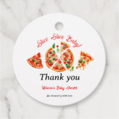 Moderne italienische Pizza Party Slice Slice Baby  Geschenkanhänger (Vorderseite)