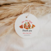 Moderne italienische Pizza Party Slice Slice Baby  Geschenkanhänger