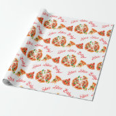 Moderne italienische Pizza Party Slice Slice Baby  Geschenkpapier (Ungerollt)