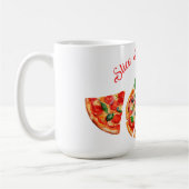 Moderne italienische Pizza Party Slice Slice Baby Kaffeetasse (Links)