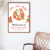 Moderne italienische Pizza Party Slice Slice Baby Poster