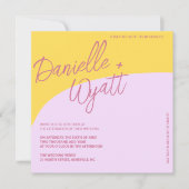 Moderne italienische Sommerhochzeit Einladung (Vorderseite)