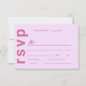 Moderne italienische Sommerhochzeit RSVP Karte (Vorderseite)