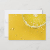 Moderne italienische Sommerhochzeit RSVP Karte (Rückseite)