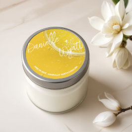 Moderne italienische Sommerhochzeit Runder Aufkleber