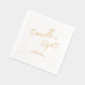 Moderne italienische Sommerhochzeit Servietten Mit Folie (Links)