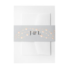 Moderne Ivory-Blush Romantische Perlmutt - Neutral Einladungsbanderole