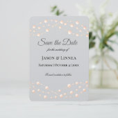 Moderne Ivory-Blush Romantische Perlmutt - Neutral Save The Date (Stehend Vorderseite)