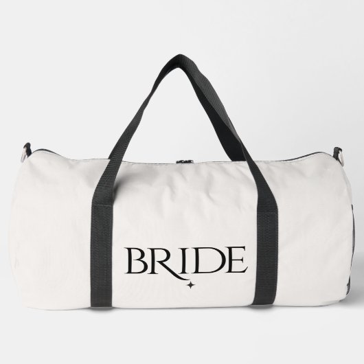 Moderne Ivory Celestial Bridal Weekend Travel Bag Duffle Bag (Vorderseite)