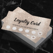 Moderne Ivory Gold Glitzer Beauty Salon Wellness-C Treuekarte