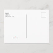 Moderne Ivy & String Lights Holzofendusche Einladungspostkarte (Rückseite)