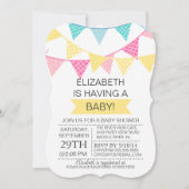 Moderne Jägerblütendusche Einladung (Vorderseite)