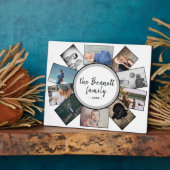 Moderne Jahresfamilie bewahrt 10 FotoCollage Fotoplatte (Seite)