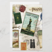 Moderne Jahrgangsreisen Briefpapier (Vorne/Hinten)