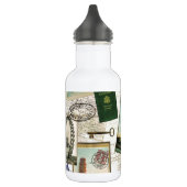 Moderne Jahrgangsreisen Edelstahlflasche (Links)