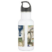 Moderne Jahrgangsreisen Edelstahlflasche (Rückseite)