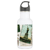 Moderne Jahrgangsreisen Edelstahlflasche (Vorderseite)