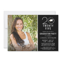 Moderne Jahrtypografie Foto Grad Cap