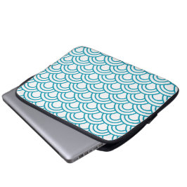 Moderne japanische geometrische Muster Laptopschutzhülle