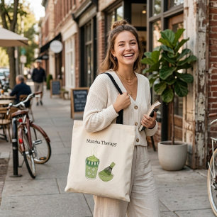 moderne japanische Matcha-Therapie stylish Tragetasche