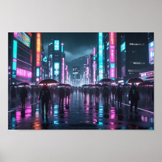 Moderne japanische Zukunft Poster (Vorne)