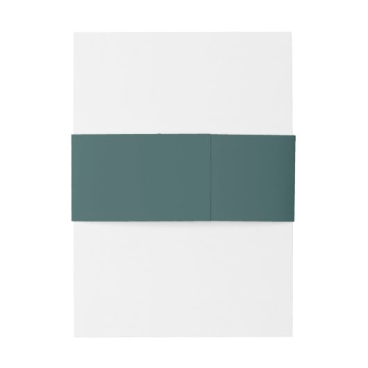 Moderne Jasper Green Wedding Einladungsbanderole (Rückseitenbeispiel)