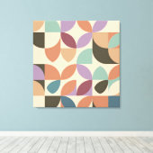 Moderne Jazz-Abstrakt geometrische Formen Leinwanddruck (Insitu (Holzboden))