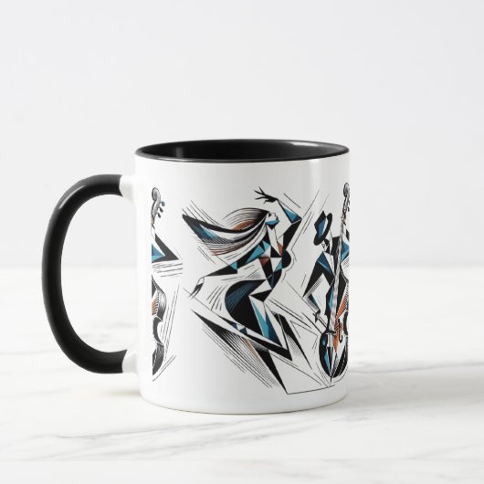 Moderne Jazz-Szene Tasse (Links)