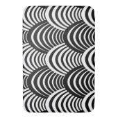 Moderne Jazzzeitalter roaring 20 Schwarz/Weiß Badematte (Vorderseite Vertikal)