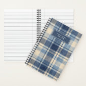 Moderne Jeans-Style Texturierte Karos Notizblock (Innen)