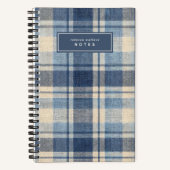 Moderne Jeans-Style Texturierte Karos Notizblock (Vorderseite)