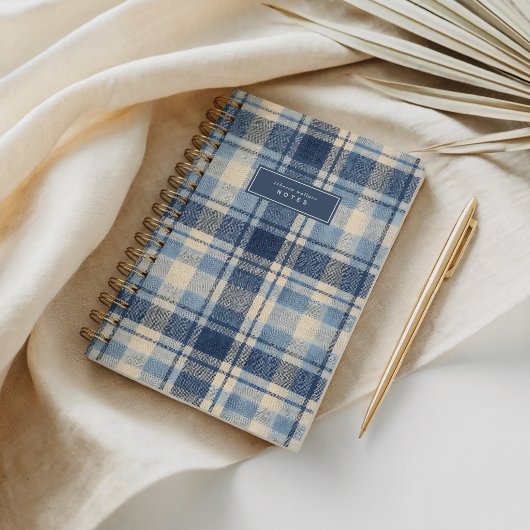 Moderne Jeans-Style Texturierte Karos Notizblock