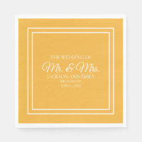 Moderne Jewel Tone Mustard Yellow White Wedding