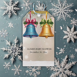 Moderne Jingle Bells Christmas Ornament Baby Showe Geschenkanhänger