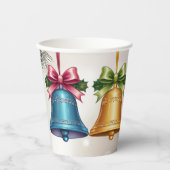 Moderne Jingle Bells Christmas Ornament Baby Showe Pappbecher (Vorderseite)