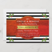 Moderne Jingle & Mingle Holiday Party Einladung (Vorderseite)