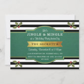 Moderne Jingle & Mingle Holiday Party Einladung (Vorderseite)