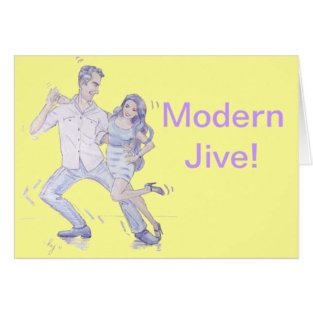 Moderne Jive Ceroc Dancers (Vorderseite (Horizontal))