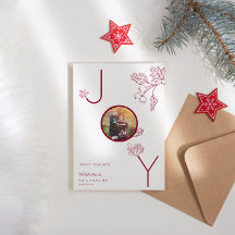 Moderne Joliday Foto Foliage Red Card