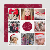 Moderne Joto Collage Holiday Card (Vorne/Hinten)