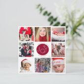 Moderne Joto Collage Holiday Card (Stehend Vorderseite)
