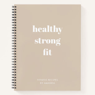 Moderne Journal Book Diät Fitness Rezepte Notizblock
