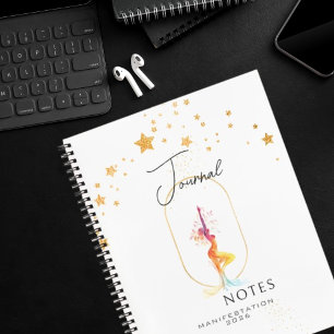 Moderne Journalnotizen Goldene Sterne Notizblock