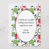 Moderne JOY Ferienwohnung Karte – Individuelle Nac (Rückseite)