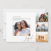 Moderne Joy Multi-Foto Ferienkarte Feiertagskarte (Vorderseite)