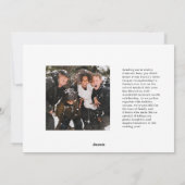 Moderne Joy Multi-Foto Ferienkarte Feiertagskarte (Rückseite)