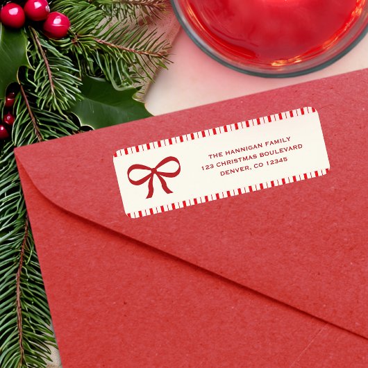 Moderne Joyful Holidays Red Bow