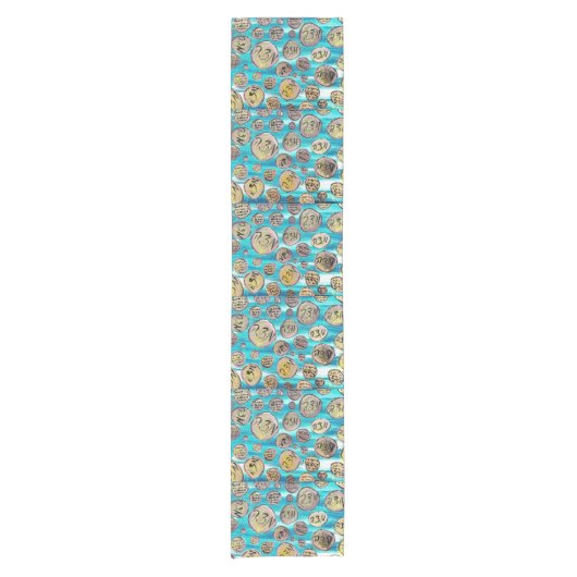 Moderne Joyful Matzah Kurzer Tischläufer (Vorderseite)