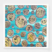 Moderne Joyful Matzah Serviette (Vorderseite)